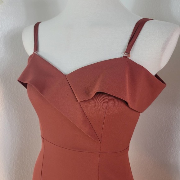 ONE ONE SIX NORDSTROM OFF THE SHOULDER SWEETHEART NECK COCKTAIL DRESS SI… - Picture 5 of 12